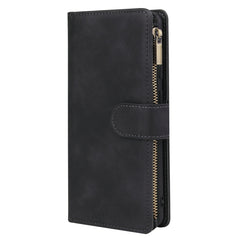 Funda de cuero multifuncional con tapa horizontal esmerilada retro con ranura para tarjetas, soporte, billetera con cremallera, marco de fotos y cordón para Samsung Galaxy Note20