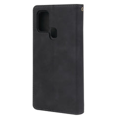 Funda de cuero multifuncional con tapa horizontal esmerilada retro con ranura para tarjetas, soporte, billetera con cremallera, marco de fotos y cordón para Samsung Galaxy Note20