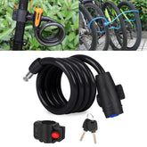 Bicycle Portable Anti-theft Lock Steel Cable Lock with Lock Frame