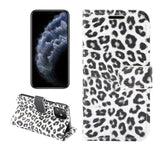 Leopard Print Pattern Horizontal Flip Leather Case with Card Slot and Holder