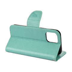 Horizontale Klapphülle aus Leder mit Schmetterlings-Blumenmuster, Halter, Kartenfächern und Geldbörse, für iPhone 12 mini, für iPhone 12 / 12 Pro, für iPhone 12 Pro Max