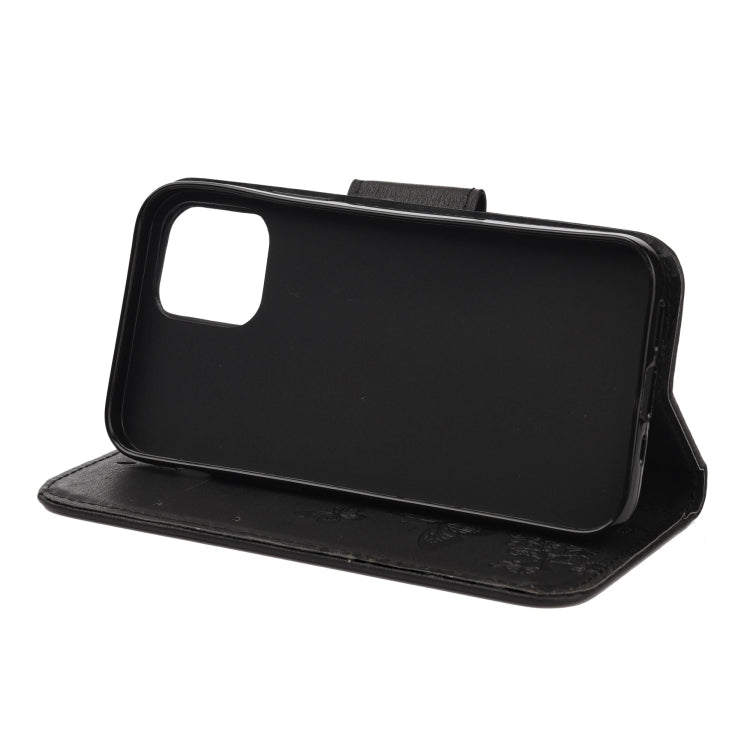 Horizontale Klapphülle aus Leder mit geprägtem Blumen- und Schmetterlingsmuster im Vintage-Stil, mit Kartensteckplatz & Halter & Geldbörse & Trageband, für iPhone 12 mini, für iPhone 12 / 12 Pro, für iPhone 12 Pro Max Horizontale Klapphülle aus Leder mit geprägtem Blumen- und Schmetterlingsmuster im Vintage-Stil, mit Kartensteckplatz & Halter & Geldbörse & Trageband, für iPhone 12 mini, für iPhone 12 / 12 Pro, für iPhone 12 Pro Max