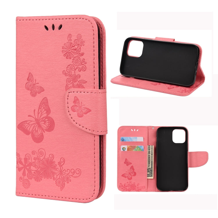 Horizontale Klapphülle aus Leder mit geprägtem Blumen- und Schmetterlingsmuster im Vintage-Stil, mit Kartensteckplatz & Halter & Geldbörse & Trageband, für iPhone 12 mini, für iPhone 12 / 12 Pro, für iPhone 12 Pro Max Horizontale Klapphülle aus Leder mit geprägtem Blumen- und Schmetterlingsmuster im Vintage-Stil, mit Kartensteckplatz & Halter & Geldbörse & Trageband, für iPhone 12 mini, für iPhone 12 / 12 Pro, für iPhone 12 Pro Max