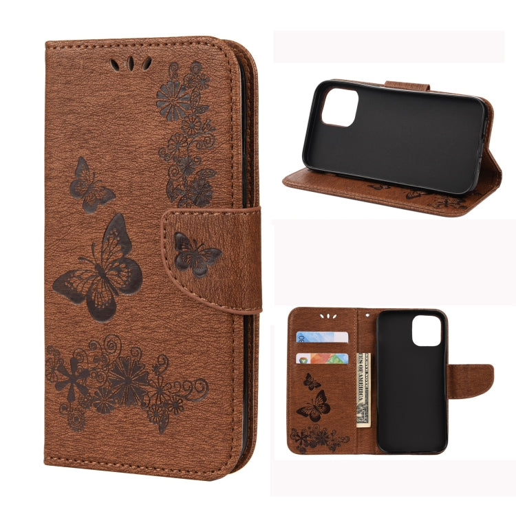 Horizontale Klapphülle aus Leder mit geprägtem Blumen- und Schmetterlingsmuster im Vintage-Stil, mit Kartensteckplatz & Halter & Geldbörse & Trageband, für iPhone 12 mini, für iPhone 12 / 12 Pro, für iPhone 12 Pro Max Horizontale Klapphülle aus Leder mit geprägtem Blumen- und Schmetterlingsmuster im Vintage-Stil, mit Kartensteckplatz & Halter & Geldbörse & Trageband, für iPhone 12 mini, für iPhone 12 / 12 Pro, für iPhone 12 Pro Max
