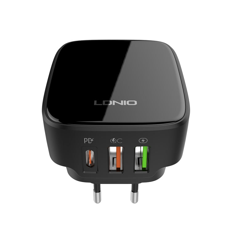LDNIO Q334 32W Type-C + Dual USB Port Charger with 1m USB-C / Type-C to USB-C / Type-C Data Cable, EU Plug, UK Plug, US Plug LDNIO Q334 32W Type-C + Dual USB Port Charger with 1m USB-C / Type-C to USB-C / Type-C Data Cable, EU Plug, UK Plug, US Plug