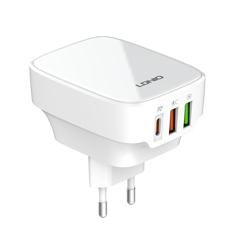 LDNIO Q334 32W Type-C + Dual USB Port Charger with 1m USB-C / Type-C to USB-C / Type-C Data Cable, EU Plug, UK Plug, US Plug LDNIO Q334 32W Type-C + Dual USB Port Charger with 1m USB-C / Type-C to USB-C / Type-C Data Cable, EU Plug, UK Plug, US Plug