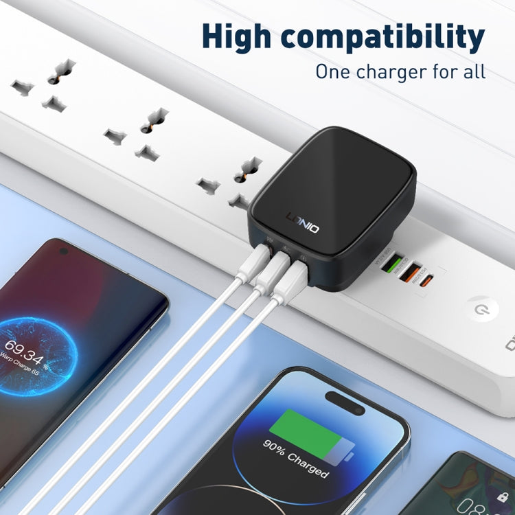LDNIO Q334 32W Type-C + Dual USB Port Charger with 1m USB-C / Type-C to USB-C / Type-C Data Cable, EU Plug, UK Plug, US Plug LDNIO Q334 32W Type-C + Dual USB Port Charger with 1m USB-C / Type-C to USB-C / Type-C Data Cable, EU Plug, UK Plug, US Plug