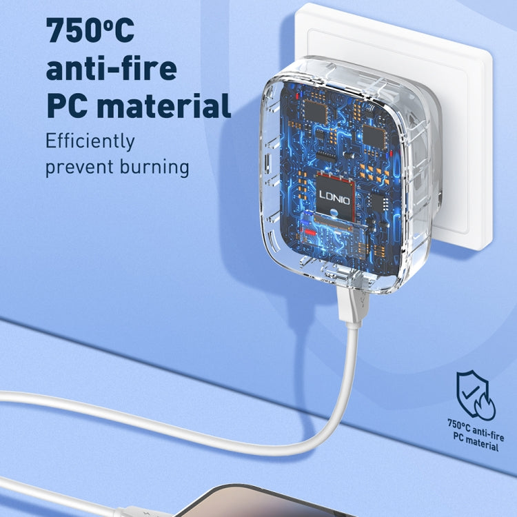 LDNIO Q334 32W Type-C + Dual USB Port Charger with 1m USB-C / Type-C to USB-C / Type-C Data Cable, EU Plug, UK Plug, US Plug LDNIO Q334 32W Type-C + Dual USB Port Charger with 1m USB-C / Type-C to USB-C / Type-C Data Cable, EU Plug, UK Plug, US Plug