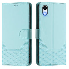 Honeycomb Embossing RFID Leather Phone Case