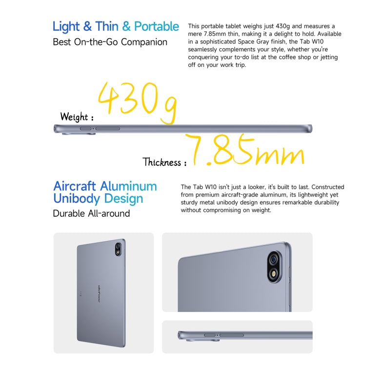 Ulefone Tab W10 WiFi Tablet PC, 10.1 inch Android 14 Unisoc T606 Octa Core, EU Plug Ulefone Tab W10 WiFi Tablet PC, 10.1 inch Android 14 Unisoc T606 Octa Core, EU Plug