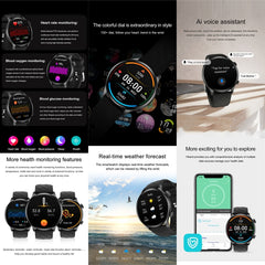 ZW63 1.39 inch Round Screen Smart Watch, Heart Rate / Blood Pressure / Blood Sugar / Blood Oxygen / Body Temperature / MET Test