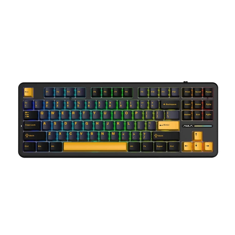AULA F87 87 Keys Wired/2.4G/Bluetooth Three Model Customized RGB Mechanical Keyboard AULA F87 87 Keys Wired/2.4G/Bluetooth Three Model Customized RGB Mechanical Keyboard
