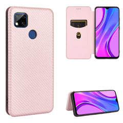 Carbon Fiber Texture Magnetic Horizontal Flip TPU + PC + PU Leather Case with Card Slot, For Xiaomi Redmi 9C, For Xiaomi Redmi 8A, For Xiaomi Redmi 8, For Xiaomi Redmi 9
