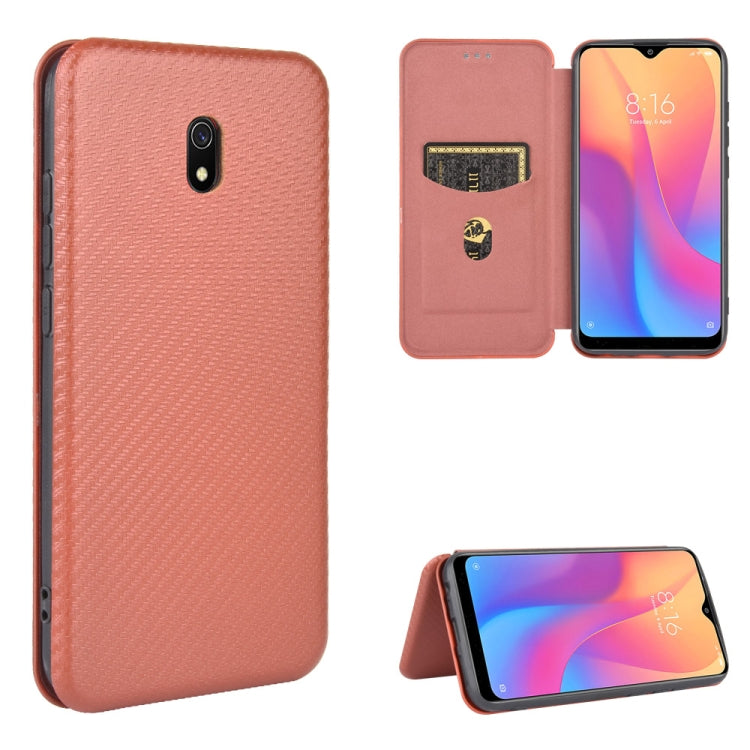 Carbon Fiber Texture Magnetic Horizontal Flip TPU + PC + PU Leather Case with Card Slot, For Xiaomi Redmi 9C, For Xiaomi Redmi 8A, For Xiaomi Redmi 8, For Xiaomi Redmi 9 Carbon Fiber Texture Magnetic Horizontal Flip TPU + PC + PU Leather Case with Card Slot, For Xiaomi Redmi 9C, For Xiaomi Redmi 8A, For Xiaomi Redmi 8, For Xiaomi Redmi 9