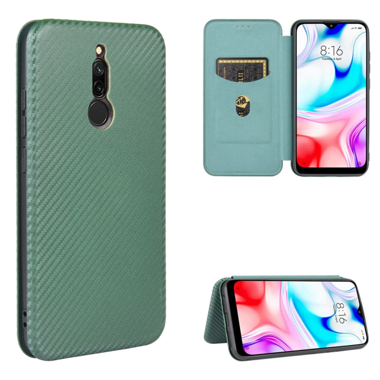 Carbon Fiber Texture Magnetic Horizontal Flip TPU + PC + PU Leather Case with Card Slot, For Xiaomi Redmi 9C, For Xiaomi Redmi 8A, For Xiaomi Redmi 8, For Xiaomi Redmi 9 Carbon Fiber Texture Magnetic Horizontal Flip TPU + PC + PU Leather Case with Card Slot, For Xiaomi Redmi 9C, For Xiaomi Redmi 8A, For Xiaomi Redmi 8, For Xiaomi Redmi 9