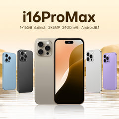 U218 / i16 Pro Max, 1GB+16GB, 6.6 inch Android 8.1 MTK6580A Quad Core, OTG, Network: 3G, Dual SIM, EU Plug, US Plug, UK Plug, AU Plug