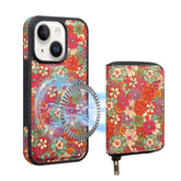 Denior D23 MagSafe Detachable Zipper Wallet Holder Phone Case, For iPhone 14 Plus, For iPhone 14, For iPhone 14 Pro, For iPhone 14 Pro Max, For iPhone 13 Pro Max, For iPhone 13 Pro, For iPhone 13, For iPhone 12