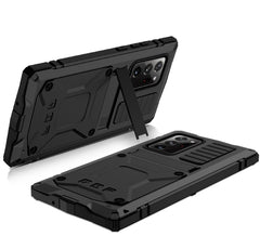 Funda protectora de metal y silicona a prueba de golpes, impermeable y a prueba de polvo con soporte, para Samsung Galaxy Note 20, para Samsung Galaxy Note 20 Ultra