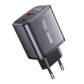 REMAX U2-AC 45W USB and Type-C GaN Digital Display Fast Charger, EU Plug, UK Plug
