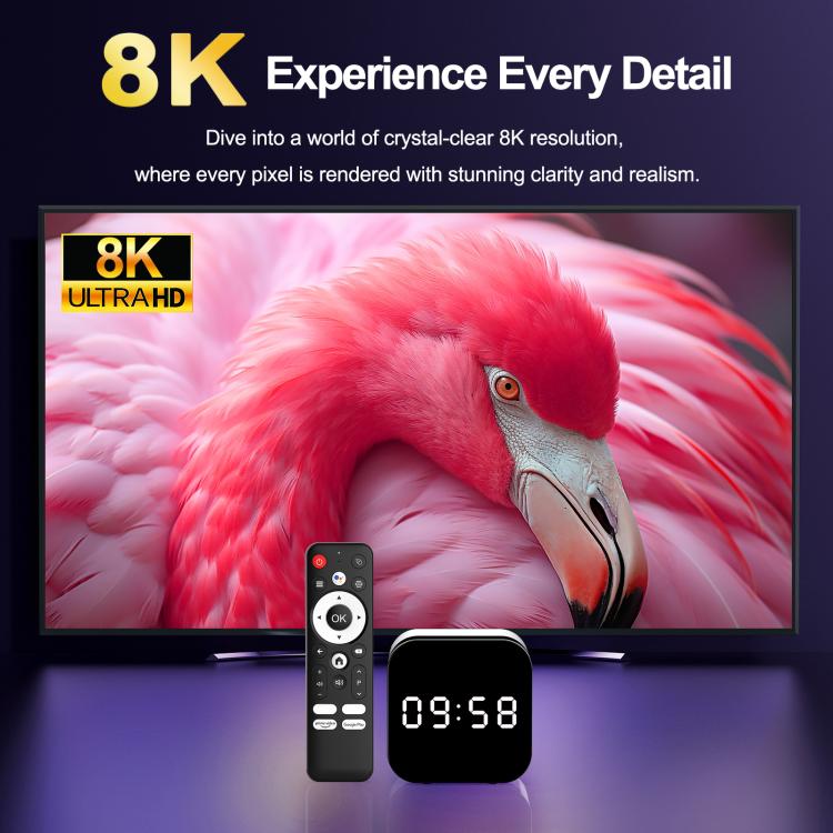 H96Max 8K UHD Android 14 Smart TV Box with Remote Control, Allwinner H728 Octa-Core, 2GB+16GB, 4GB+32GB, 4GB+128GB H96Max 8K UHD Android 14 Smart TV Box with Remote Control, Allwinner H728 Octa-Core, 2GB+16GB, 4GB+32GB, 4GB+128GB