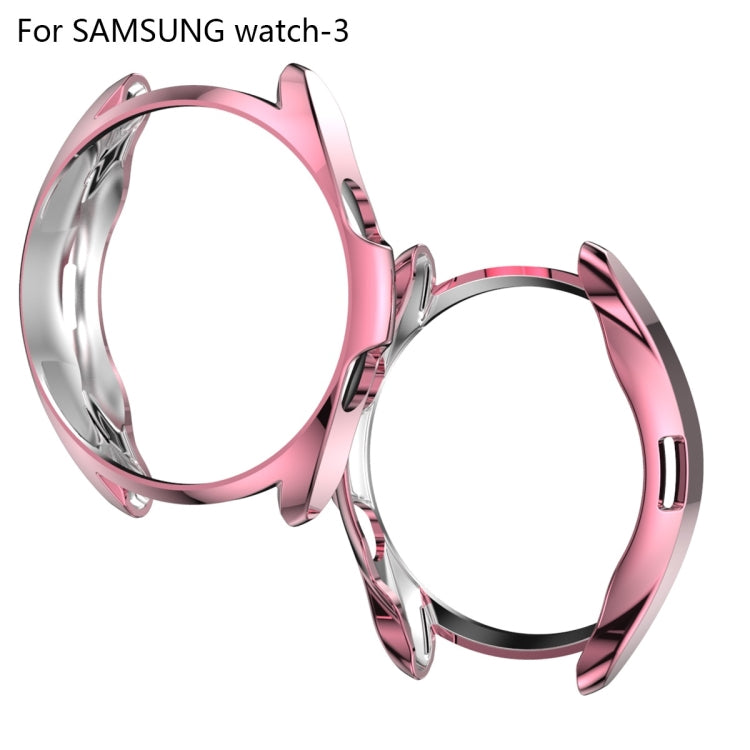 Electroplating Hollow Half-pack TPU Protective Case, For Samsung Galaxy Watch 3 41mm, For Samsung Galaxy Watch 3 45mm Electroplating Hollow Half-pack TPU Protective Case, For Samsung Galaxy Watch 3 41mm, For Samsung Galaxy Watch 3 45mm