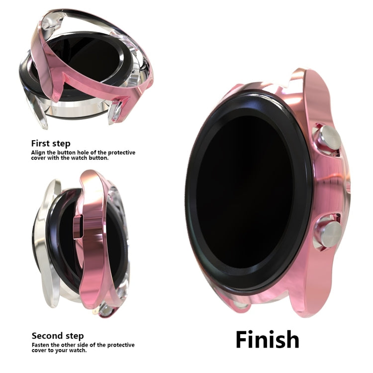 Electroplating Hollow Half-pack TPU Protective Case, For Samsung Galaxy Watch 3 41mm, For Samsung Galaxy Watch 3 45mm Electroplating Hollow Half-pack TPU Protective Case, For Samsung Galaxy Watch 3 41mm, For Samsung Galaxy Watch 3 45mm