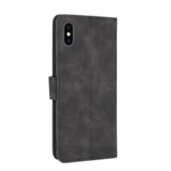 Solid Color Skin Feel Magnetic Buckle Horizontal Flip Calf Texture PU Leather Case with Holder & Card Slots & Wallet, For iPhone XS Max, For iPhone 8 Plus & 7 Plus, For iPhone 6 Plus & 6s Plus, For iPhone 6 & 6s