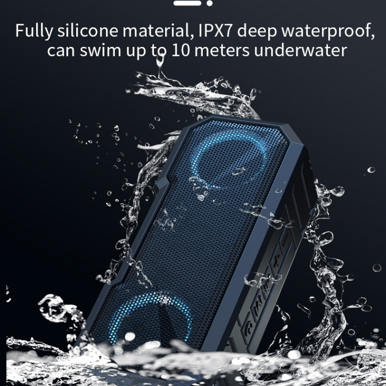 Altavoz Bluetooth inalámbrico X8 Subwoofer con luz de color resistente al agua IPX7 Altavoz Bluetooth inalámbrico X8 Subwoofer con luz de color resistente al agua IPX7