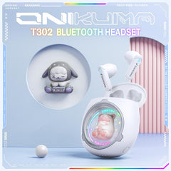 ONIKUMA T302 RGB Cute Unique Doll BT 5.4 Wireless Earphones
