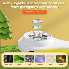 2 inch IPS Screen Children Handheld Digital Microscope 500X Magnification