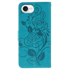Rose Butterfly Embossed Leather Phone Case