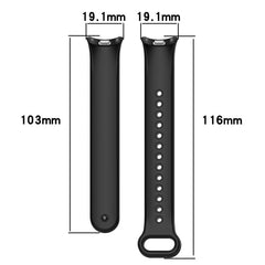 xDfind Metal Buckle Solid Color Silicone Watch Band