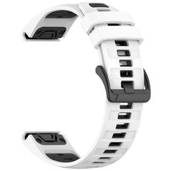 xDfind Dual Color Quick Release Steel Buckle Silicone Watch Band