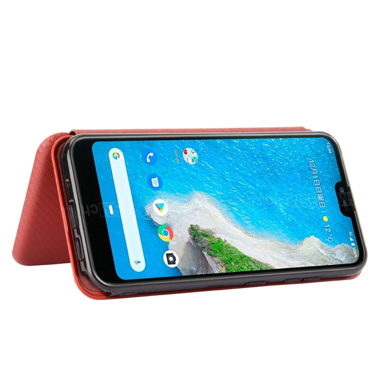 Carbon Fiber Texture Magnetic Horizontal Flip TPU + PC + PU Leather Case with Card Slot, For Kyocera Android One S6, For Kyocera Gratina KYV48, For Ulefone Note 9P, For Sharp Aquos Zero 5G Basic Carbon Fiber Texture Magnetic Horizontal Flip TPU + PC + PU Leather Case with Card Slot, For Kyocera Android One S6, For Kyocera Gratina KYV48, For Ulefone Note 9P, For Sharp Aquos Zero 5G Basic