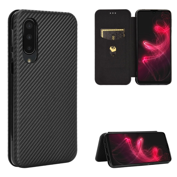 Carbon Fiber Texture Magnetic Horizontal Flip TPU + PC + PU Leather Case with Card Slot, For Kyocera Android One S6, For Kyocera Gratina KYV48, For Ulefone Note 9P, For Sharp Aquos Zero 5G Basic Carbon Fiber Texture Magnetic Horizontal Flip TPU + PC + PU Leather Case with Card Slot, For Kyocera Android One S6, For Kyocera Gratina KYV48, For Ulefone Note 9P, For Sharp Aquos Zero 5G Basic