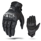 SOMAN  MG21 Motorcycle Sheepskin Carbon Fiber Gloves Off-road Riding Anti-slip Gloves