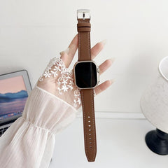 xDfind Black Shark Fine Grain Leather Watch Band