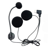 Type-C Elbow Motorcycle Half Helmet Intercom Headset Microphone