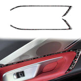 2pcs/Set Forged Gold Foil Carbon Fiber Car Door Decorative Sticker for Chevrolet Corvette C8 2020-, Left and Right Driver