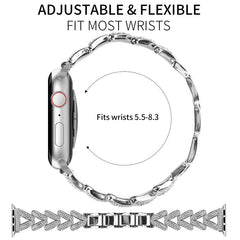 xDfind Small Twist Diamond Metal Watch Band