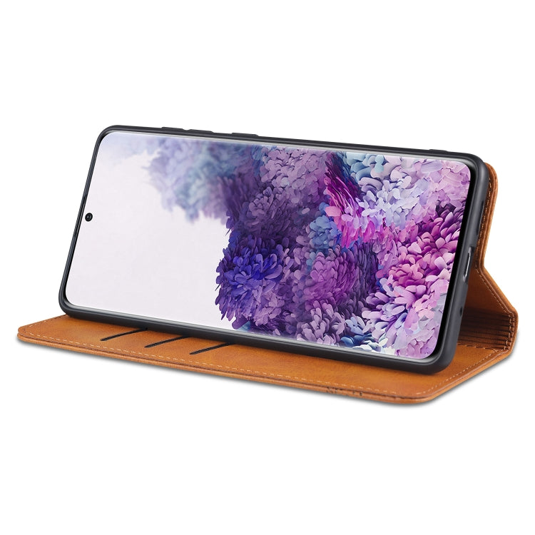 AZNS Magnetic Calf Texture Horizontal Flip Leather Case with Card Slots & Holder & Wallet, For Samsung Galaxy S20+ AZNS Magnetic Calf Texture Horizontal Flip Leather Case with Card Slots & Holder & Wallet, For Samsung Galaxy S20+
