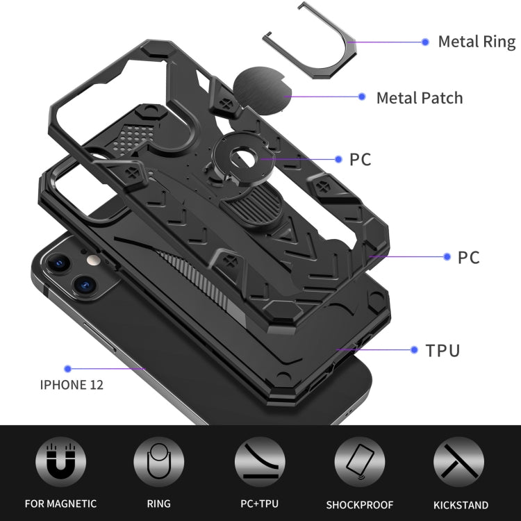 Iron Knight Series 2 in 1 PC + TPU Phone Case with Ring Holder, For iPhone 12 mini, For iPhone 12 / 12 Pro, For iPhone 12 Pro Max Iron Knight Series 2 in 1 PC + TPU Phone Case with Ring Holder, For iPhone 12 mini, For iPhone 12 / 12 Pro, For iPhone 12 Pro Max