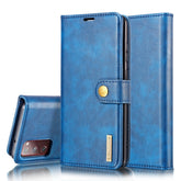 DG.MING Crazy Horse Texture Flip Detachable Magnetic Leather Case with Holder & Card Slots & Wallet, For Samsung Galaxy S20 FE
