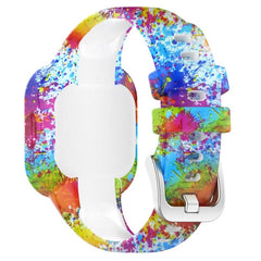 xDfind Steel Buckle Printed Silicone Watch Band