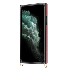 Wrist Strap PU+TPU Shockproof Protective Case with Crossbody Lanyard & Holder & Card Slot, For iPhone 11 Pro, For iPhone 11 Pro Max