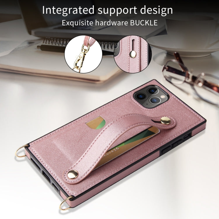 Wrist Strap PU+TPU Shockproof Protective Case with Crossbody Lanyard & Holder & Card Slot, For iPhone 11 Pro, For iPhone 11 Pro Max Wrist Strap PU+TPU Shockproof Protective Case with Crossbody Lanyard & Holder & Card Slot, For iPhone 11 Pro, For iPhone 11 Pro Max