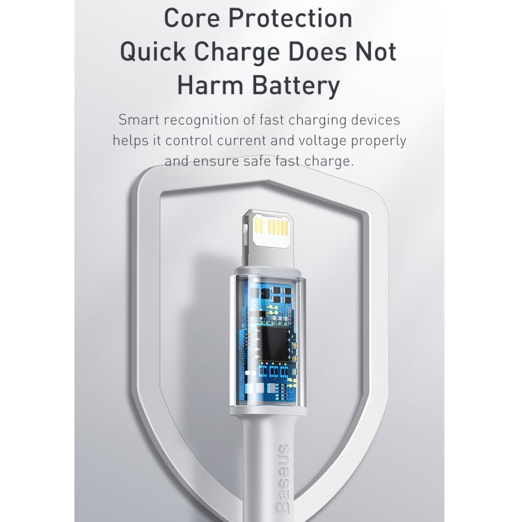 Baseus 20W Typ-C / USB-C auf 8-Pin PD Hochdichtes geflochtenes Schnellladedatenkabel, Länge: 2 m, Länge: 2 m Baseus 20W Typ-C / USB-C auf 8-Pin PD Hochdichtes geflochtenes Schnellladedatenkabel, Länge: 2 m, Länge: 2 m