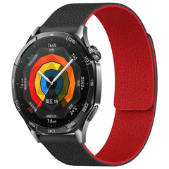 xDfind Flat Head Litchi Texture Magnetic Silicone Watch Band