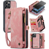 CaseMe-008 Detachable Multifunctional Horizontal Flip Leather Case with Card Slot & Holder & Zipper Wallet & Photo Frame, For iPhone 12 / 12 Pro, For iPhone 12 Pro Max, For iPhone 12 mini