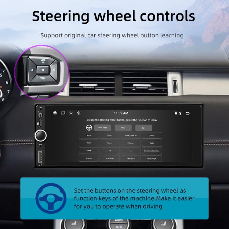 F6021 6.86 inch IPS Screen Car 1Din MP5 Player Support CarPlay & Android Auto F6021 6.86 inch IPS Screen Car 1Din MP5 Player Support CarPlay & Android Auto